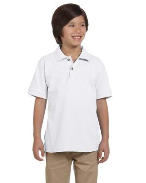 Harriton M200Y - Youth 6 oz. Ringspun Cotton Piqué Short-Sleeve Polo