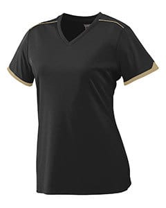 Augusta 5045 - Ladies Wicking Polyester Short Sleeve T-Shirt with Contrast Piping