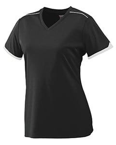Augusta 5046 - Girls Wicking Polyester Short Sleeve T-Shirt with Contrast Piping