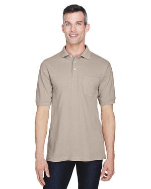 Harriton M265P - 5.6 oz. Easy Blend Polo with Pocket