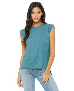 BELLA+CANVAS B8804 - Womens Flowy Muscle Tee with Rolled Cuff