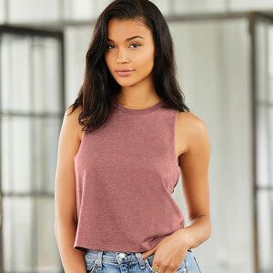 Bella+Canvas B6682 - WOMENS RACERBACK CROPPED TANK