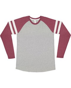 LAT 6934 - Mens Gameday Mash-Up Long Sleeve Fine Jersey T-Shirt